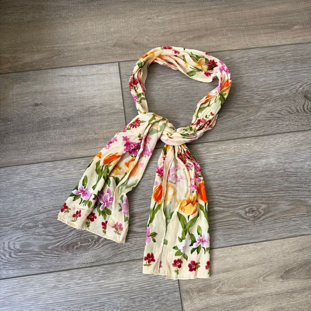 Boutique Floral Lightweight Scarf